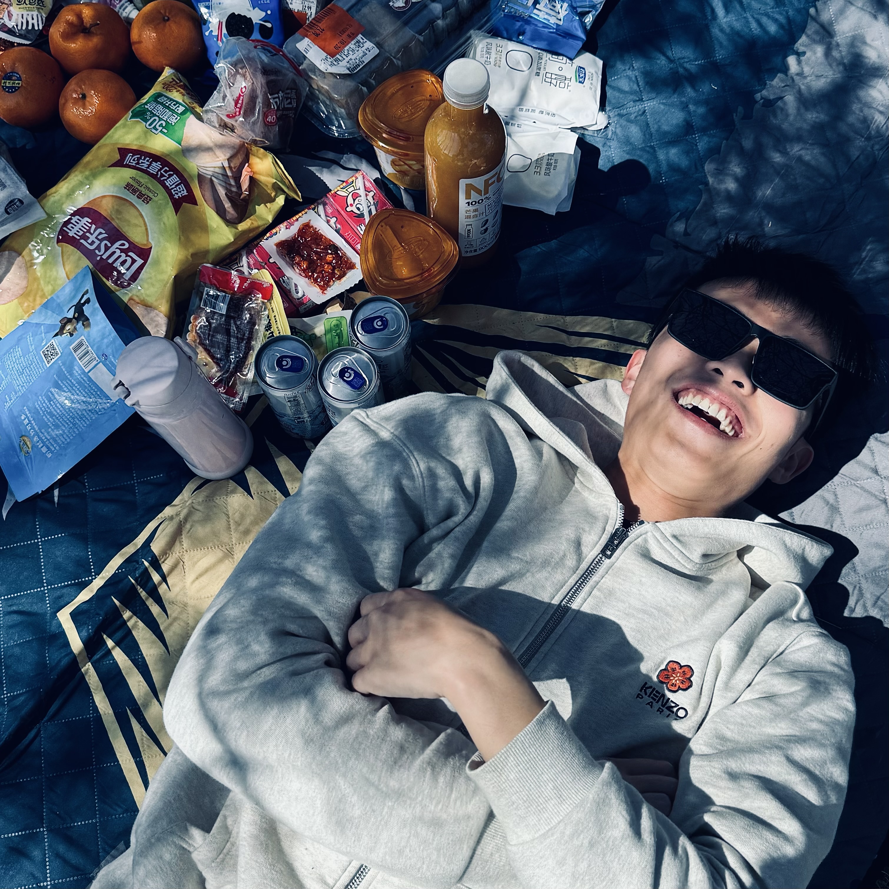 在春天露营